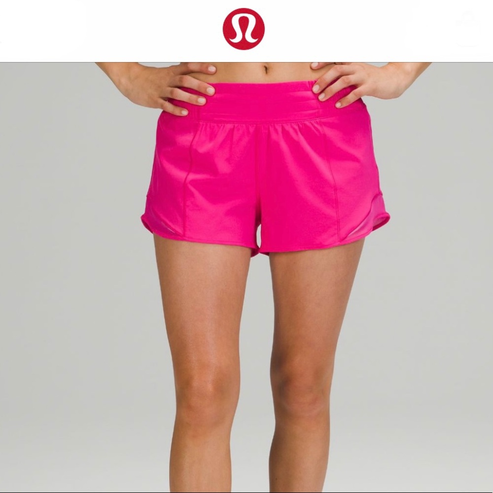 SOLD - Lululemon sonic pink hotty hot shorts